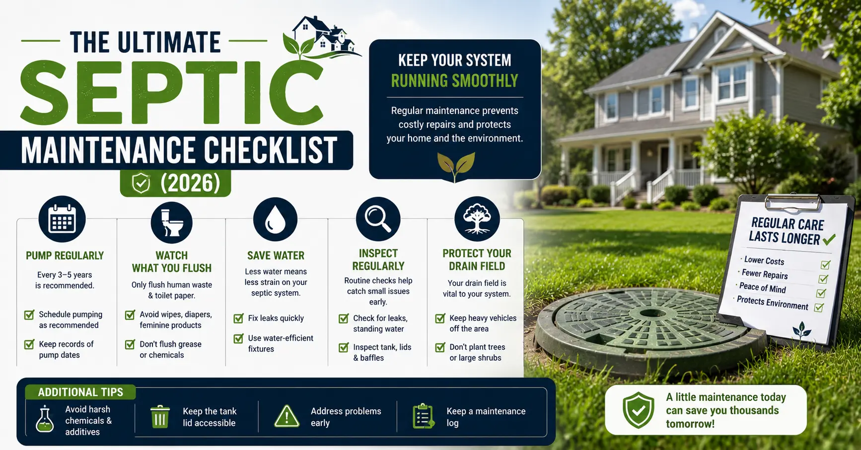 Septic Maintenance Checklist