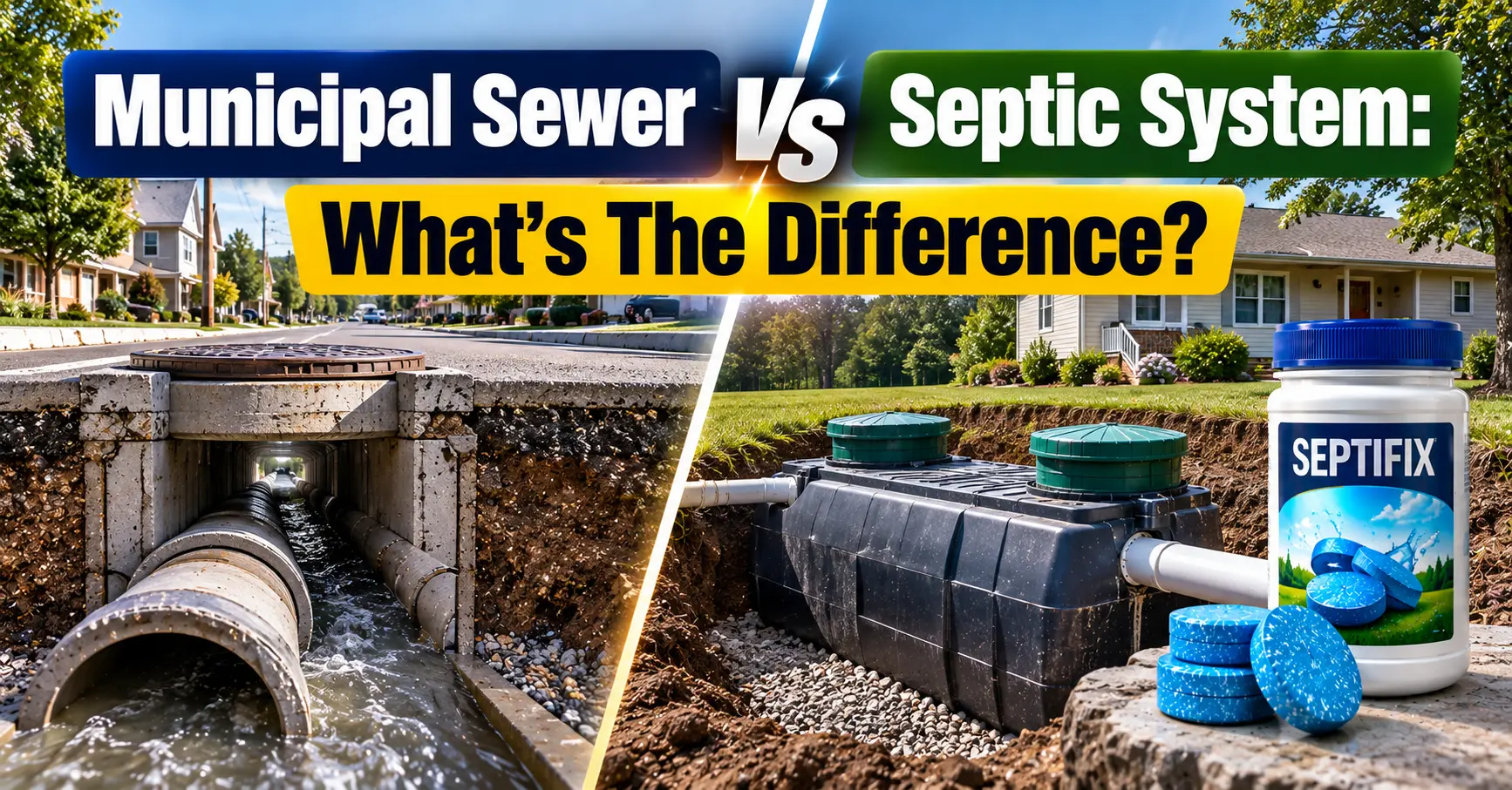 Municipal Sewer vs Septic System